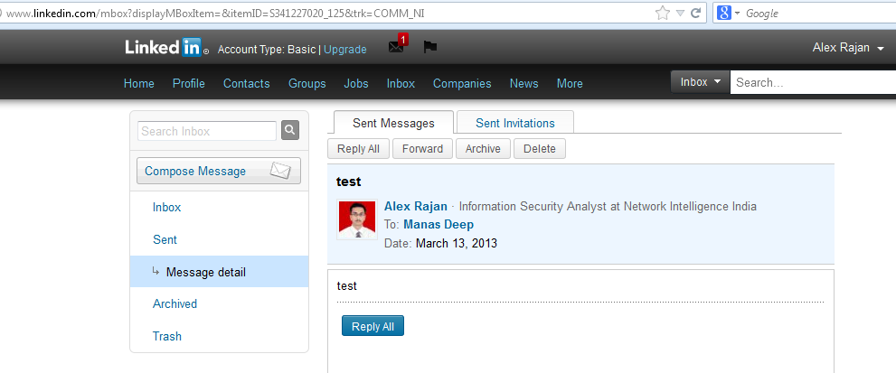 Authorization Bypass vulnerability in LinkedIn