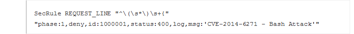 SecRule Request Line