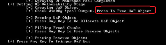 Figure 19: Free and reallocate UAF object