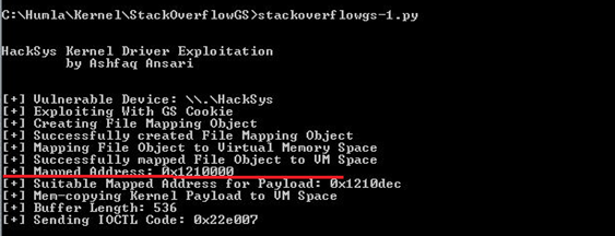 Figure 9: StackOverflow Gaurd Bypass using exploit code